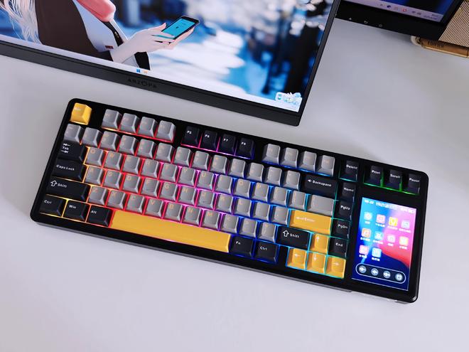 蛛L99带您解锁机械键盘新形态开元棋牌app触控大屏加持狼(图12)