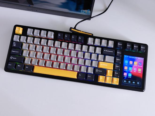 蛛L99带您解锁机械键盘新形态开元棋牌app触控大屏加持狼(图13)